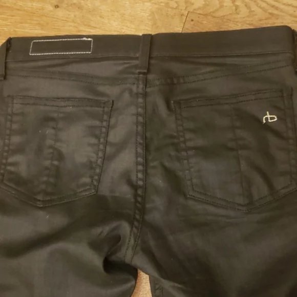 rag & bone Jeans Waxed Coated Legging Skinny Jeans Shoreditch - Picture 7 of 8